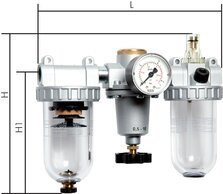 Landefeld FRO 22-5 AM Landefeld FRO 22-5 AM — STANDARD air units, 3-piece., G 3/8", 0,5 to 10 bar