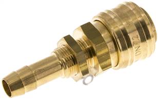 Landefeld KDSS 10 NW7 BA Landefeld KDSS 10 NW7 BA — Bulkhead coupling socket (NW7,2) 10mm hose, Brass