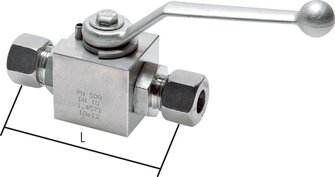 Landefeld KH 30 S HD ES Landefeld KH 30 S HD ES — High pressure ball valve, stainless steel, 30 S (M42x2), -0,999 to 315bar