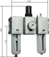 Landefeld CL 343-1 F AM Landefeld CL 343-1 F AM — FUTURA air units, 3-piece., G 3/4", 0,1 to 1 bar, model series.4