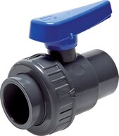 Landefeld PVCKHER 110 WASSER Landefeld PVCKHER 110 WASSER — Single ring adhesive sockets, ball valve, PVC-U, 110mm (Water version.)