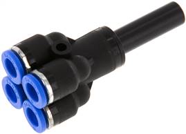 Sang-A IQSQ 80H60 Sang-A IQSQ 80H60 — Push in fitting manifolds. 8mm-6mm, IQS standard of Sang-A