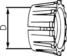 Landefeld 18930-32 Landefeld 18930-32 — Grip ring for PEX pipe screw connections, PP, 32 mm