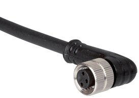 Landefeld KAB M8 10 W Landefeld KAB M8 10 W — Cable with M8 coupling, 3-wire, 10 m, angled