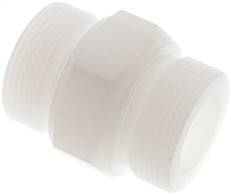 Landefeld DN 112112 PVDF Landefeld DN 112112 PVDF — Double nipple G 1-1/2"-G 1-1/2", PVDF