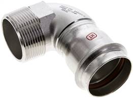 Landefeld PWE 11242 ES Landefeld PWE 11242 ES — Crimped fitting, angular, 42mm/ R 1-1/2" male thread , 1.4404