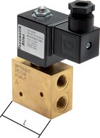Landefeld M 310 VU H 230V Landefeld M 310 VU H 230V — 3/2-way vacuum valve, G 1", -0,9 to 1bar, 230 V AC