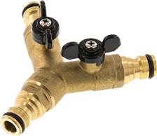 Landefeld WSY KSA Landefeld WSY KSA — Y-Coupling connector, with ball valves, Brass