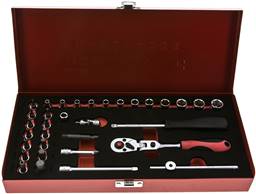 Gedore SCHL ST14 SETC3 Gedore SCHL ST14 SETC3 — Gedore red 1/4"-33-piece socket wrench set in a steel sheet box consisting of: Hexagon socket (SW4 - of Gedore