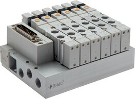 EMC S2V-18-6-IO EMC S2V-18-6-IO — Valve terminal 6x5/2-directional, IO-Link, G 1/8" on valves (top) of EMC