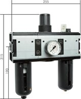 Landefeld CL 1034-16 AM Landefeld CL 1034-16 AM — MULTIFIX air unit (4), 3-pc, G 1", 0,5 to 16 bar