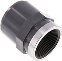 Landefeld PVCMUGN 7520 Landefeld PVCMUGN 7520 — Adhesive transition socket nipple, PVC-U, 75mmxRp 2" female thread