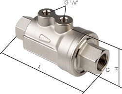 Landefeld VIP 112 FO MS Landefeld VIP 112 FO MS — VIP-blocking valve, Spring opening, G 1-1/2", Brass