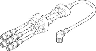 Festo NEFV-V12-M12W8-0.6-M12QG5 Festo NEFV-V12-M12W8-0.6-M12QG5 — Industrial Component