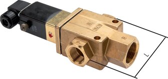 Landefeld M 310 24V= Landefeld M 310 24V= — 3/2-way solenoid valve G 1" normally closed (NC)