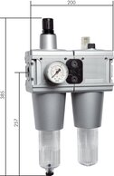 Landefeld CL 10 M Landefeld CL 10 M — MULTIFIX air units (5), 2-piece., G 1", 0,5 to 10 bar