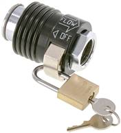 Landefeld HS 12 SI Landefeld HS 12 SI — Manual slide valves G 1/2", Safety version: can be locked open and closed with up to 3 padlocks
