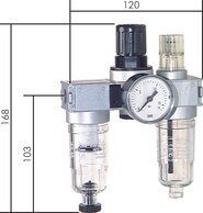 Landefeld CL 0143-6 AMNC Landefeld CL 0143-6 AMNC — MULTIFIX air units (0), 3-piece., G 1/4", 0,2 to 6 bar