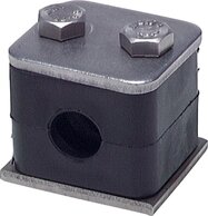 Hydac GR 322 LDP ES Hydac GR 322 LDP ES — Stainless steel pipe clamp 22mm, Size 3, light model series of Hydac