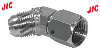 Landefeld WE 17/845 JIC ES Landefeld WE 17/845 JIC ES — 45°-screw-in elbow, UN 1-7/8"-12 (JIC), AISI 316