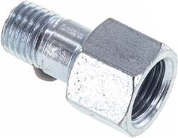Landefeld SNRN M8X1-18 Landefeld SNRN M8X1-18 — Adapter, straight (lubricating nipple) M 8x1 (conical) MT - Rp 1/8" FT
