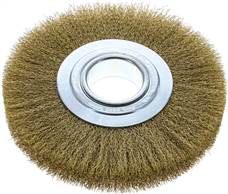 Lessmann DBRB 200 MS Lessmann DBRB 200 MS — Round brush 200 mm, Brass wire, corrugated, 50 mm location hole of Lessmann