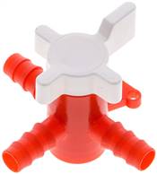 Landefeld SHT 10 ROT Landefeld SHT 10 ROT — 3-way laboratory hose valve (PE/PP), 10 mm, T-borehole