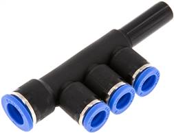 Sang-A IQST3 100H80 Sang-A IQST3 100H80 — Push in fitting manifolds. 10mm-8mm, IQS standard of Sang-A