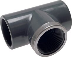 Landefeld PVCTG 11040 * Landefeld PVCTG 11040 * — Adhesive thread-T-piece, PVC-U, 110mmxRp 4" female threadx110mm