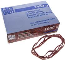 Landefeld GUMMIB 200X6R Landefeld GUMMIB 200X6R — Rubber bands, red, 200 x 6 mm, 1000 g in the carton