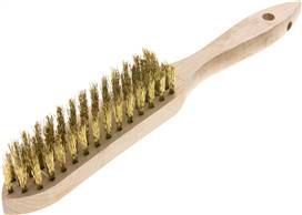 Lessmann DBH 5 MS Lessmann DBH 5 MS — hand wire brush, 5-row, Brass wire, corrugated 0,35mm of Lessmann