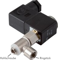 Landefeld MHO 318 115V Landefeld MHO 318 115V — Banjo bolt solenoid valve G 1/8"-G 1/8", 3/2-way (NO), 115 V AC