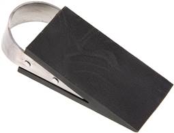 Landefeld TURSTOPPER KEIL Landefeld TURSTOPPER KEIL — Door stopper, Door stopper wedge-shaped, rubber, black, with stainless steel handle