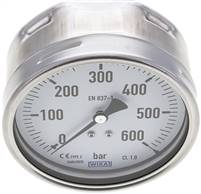 WIKA (WEEE DE92770372) MW 600100 CR WIKA (WEEE DE92770372) MW 600100 CR — Pressure gauge horizontal (CrNi/Ms), 100mm, 0 to 600 bar of WIKA (WEEE DE92770372)