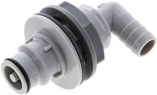 LinkTech KSSSW 13 HF PP LinkTech KSSSW 13 HF PP — Bulkhead elbow coupling plug (HF) with hose screw connection, Polypropylene of LinkTech
