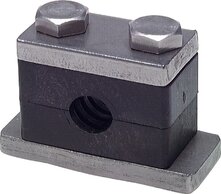 Hydac GR 220 SDP ES Hydac GR 220 SDP ES — Stainless steel pipe clamp 20mm, Size 2, heavy model series of Hydac