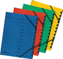Herlitz ECKMAPPE 12 GELB Herlitz ECKMAPPE 12 GELB — HERLITZ organiser folders Register 1 - 12 / A - Z, yellow of Herlitz