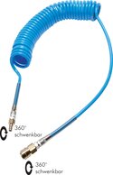 Landefeld SPK PUN 128/8 KDG Landefeld SPK PUN 128/8 KDG — PUR coil hose 12 x 8mm m. Coupling, 8,0m. Working length