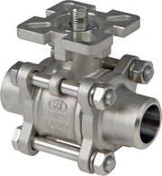 Landefeld KH 403 F AS ES Landefeld KH 403 F AS ES — Stainless steel ball valve, directassembly flange welding end 114,3, PN 63