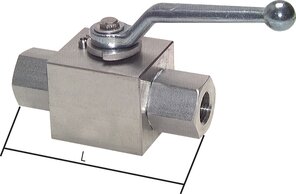 Landefeld KH 10 HD ES-PEE Landefeld KH 10 HD ES-PEE — High pressure ball valve, stainless steel, G 1", -0,999 to 315bar