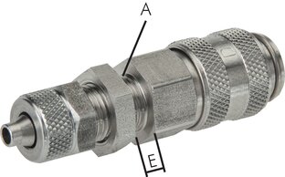 Landefeld KDKS 6 NW5 ES BA-RO Landefeld KDKS 6 NW5 ES BA-RO — Bulkhead coupling socket (NW5) 8x6mm hose, Stainless steel