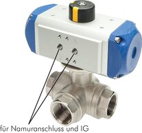 Köly Deutschland KH 3/38 T1 P Köly Deutschland KH 3/38 T1 P — Pneumat. 3-way ball valve (T1), double acting, G 3/8", BR of Köly Deutschland