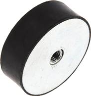 Landefeld GPC 7525 Landefeld GPC 7525 — Rubber metal buffer (type C) 75x25mm, M 12(IG)/M 12(IG), Zinc plated steel