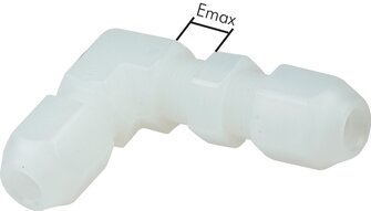 Sang-A WSCK 12 PVDF E Sang-A WSCK 12 PVDF E — Elbow bulkhead screw connection 14x12mm, PVDF of Sang-A