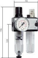 Landefeld CL 38-3 M Landefeld CL 38-3 M — MULTIFIX air units (1), 2-piece., G 3/8", 0,1 to 3 bar