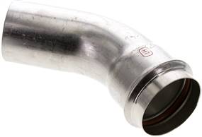 Landefeld PBO45IA 54 ES Landefeld PBO45IA 54 ES — Crimped fitting, 45° elbows, 54mm f/m, Stainless steel