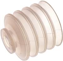 Landefeld VSP 50 B4 SI Landefeld VSP 50 B4 SI — Bellows suction pad, 4,5-way, P-series, Ø 51x25mm, Silicone (50A), transparent