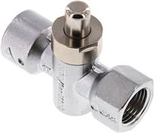 Landefeld MAH 12 DK Landefeld MAH 12 DK — Pressure gauge pushbutton valve G 1/2", Nickel-plated brass