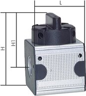 Landefeld K 10 * Landefeld K 10 * — MULTIFIX Ball valve, flange connection on one side, G 1", Multifix 5