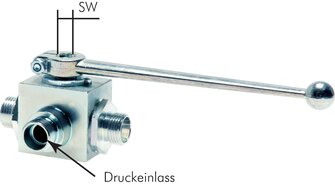 Hydac KH 3/28 L L HD-GK Hydac KH 3/28 L L HD-GK — High pressure 3-way ball valve, L-borehole, 28 L (M36x2), 0 to 160bar of Hydac